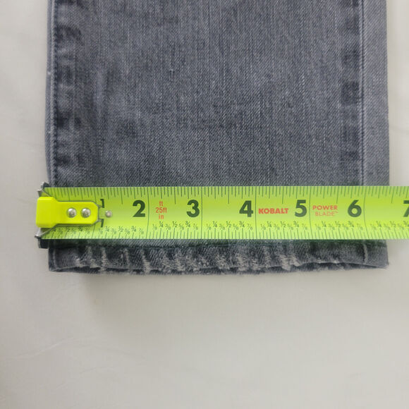 Paper Denim & Cloth Jeans Womens 24 646 Straight‎ Destroyed Black W26 x L25.5 - Picture 7 of 16